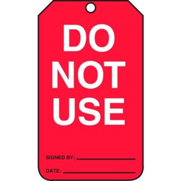 Accuform Accuform Do Not Use Tag, PF-Cardstock, 25/Pack MGT219CTP